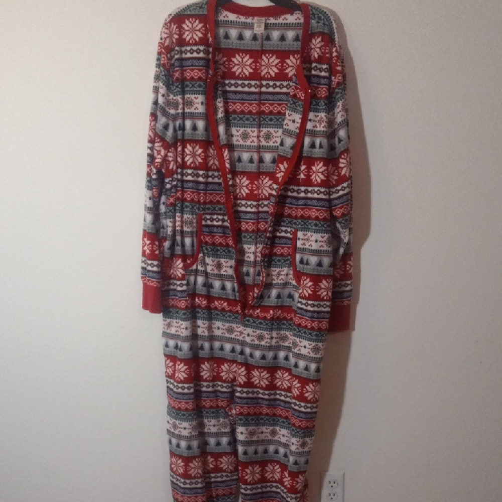 Target Red and Gray Patterned Pajama Set